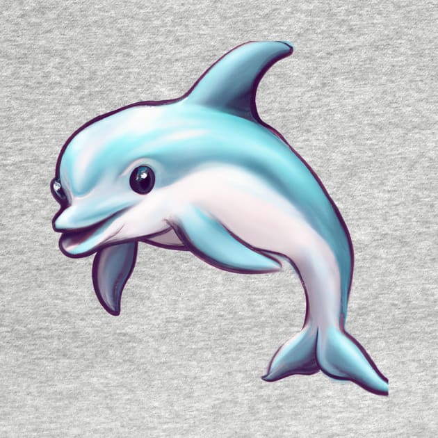 Cute Dolphin Drawing by Play Zoo